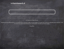 Tablet Screenshot of irritantstewoord.nl